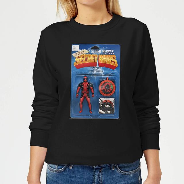 Marvel Deadpool Secret Wars Action Figure Damen Pullover - Schwarz - S on Productcaster.