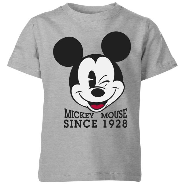 Disney Since 1928 Kinder T-Shirt - Grau - 5-6 Jahre on Productcaster.