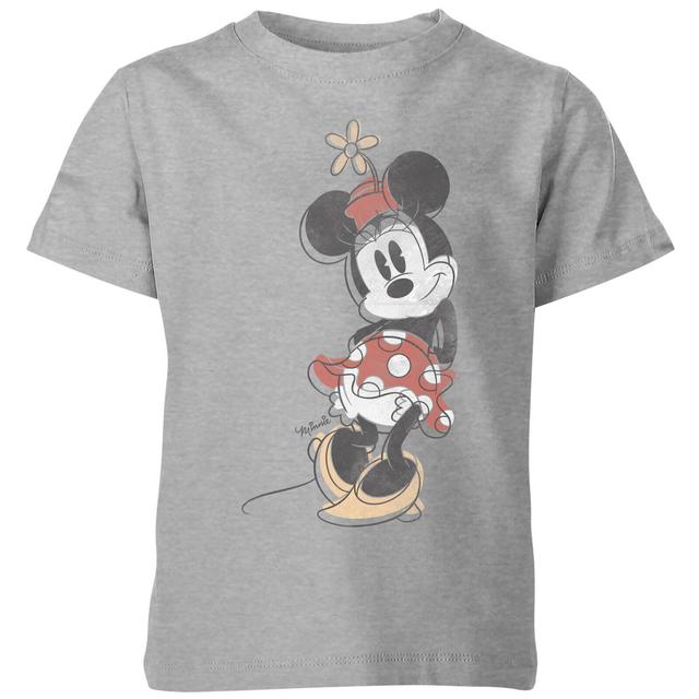 Disney Minnie Mouse Kinder T-Shirt - Grijs - 98/104 (3-4 jaar) - Grijs on Productcaster.