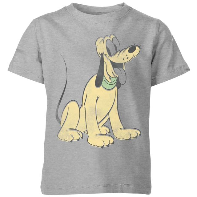 Camiseta Disney Mickey Mouse Pluto Sentado - Niño - Gris - 3-4 años on Productcaster.