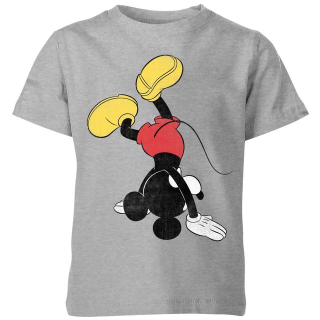 Camiseta Disney Mickey Mouse Haciendo el Pino - Niño - Gris - 9-10 años on Productcaster.