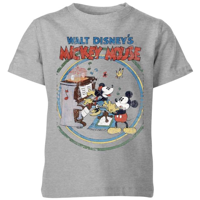 Disney Walt Disney's Mickey Mouse Kinder T-Shirt - Grijs - 146/152 (11-12 jaar) - Grijs on Productcaster.