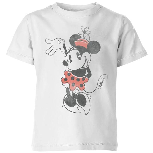 Disney Minnie Mouse Waving Kinder T-Shirt - Weiß - 9-10 Jahre - Weiß on Productcaster.