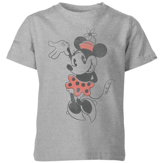 Camiseta Disney Mickey Mouse Minnie Saludo - Niño - Gris - 11-12 años - Gris on Productcaster.