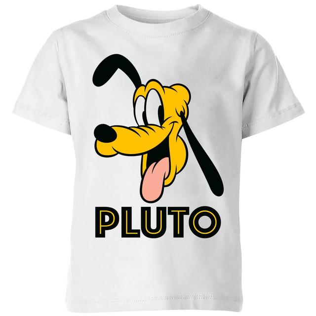 Disney Pluto Face Kinder T-Shirt - Weiß - 9-10 Jahre on Productcaster.