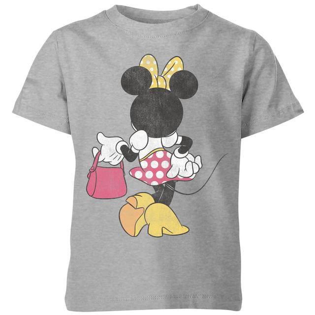 Disney Minnie Mouse Back Pose Kids' T-Shirt - Grey - 3-4 Years on Productcaster.