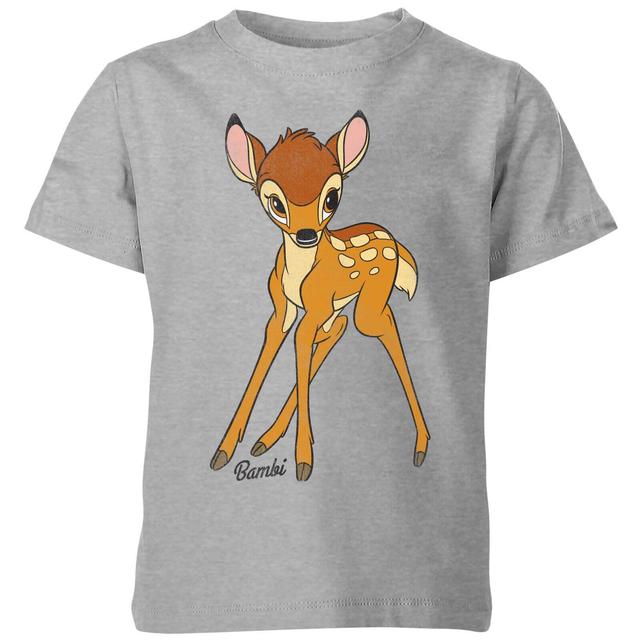 Disney Bambi Classic Kids' T-Shirt - Grey - 5-6 Years on Productcaster.