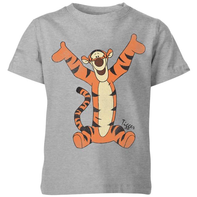 Disney Winnie Puuh Tigger Classic Kinder T-Shirt - Grau - 7-8 Jahre on Productcaster.