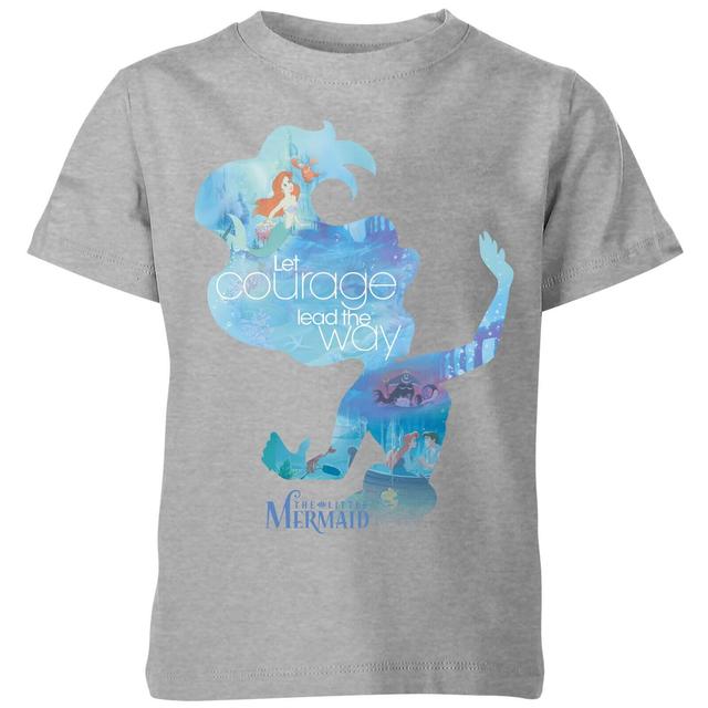 Camiseta Disney La Sirenita Silueta Ariel - Niño - Gris - 5-6 años - Gris on Productcaster.