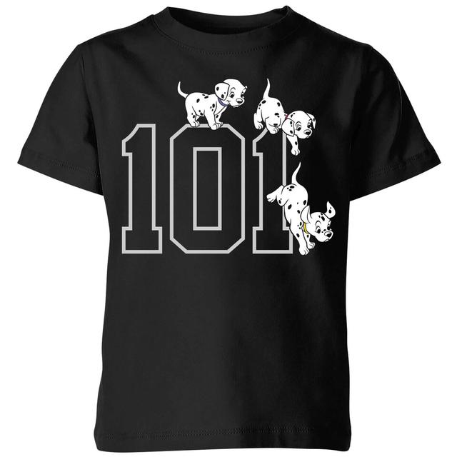 Disney 101 Dalmatiner 101 Doggies Kinder T-Shirt - Schwarz - 9-10 Jahre on Productcaster.