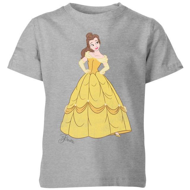 Disney Princess Belle Classic Kids' T-Shirt - Grey - 3-4 Years on Productcaster.