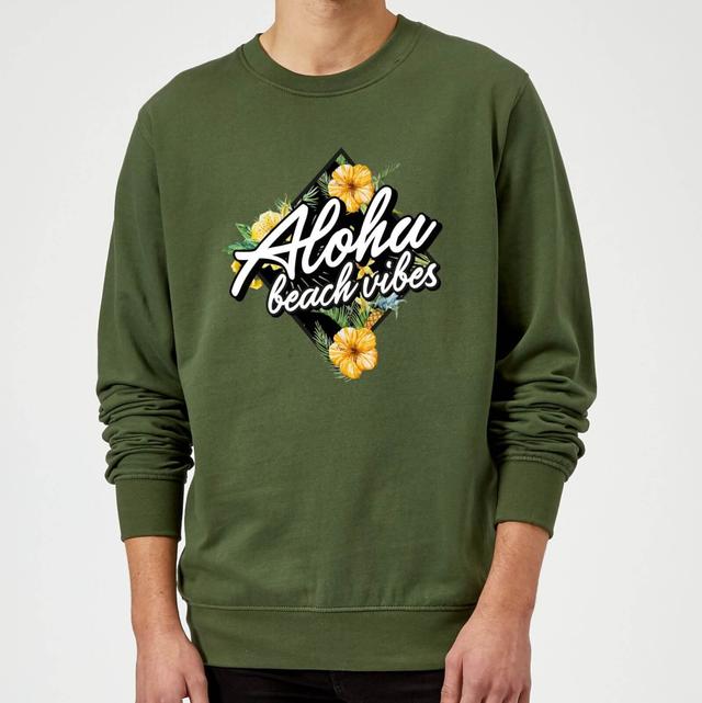 Aloha Beach Vibes Sweatshirt - Forest Green - XL - Forest Green on Productcaster.