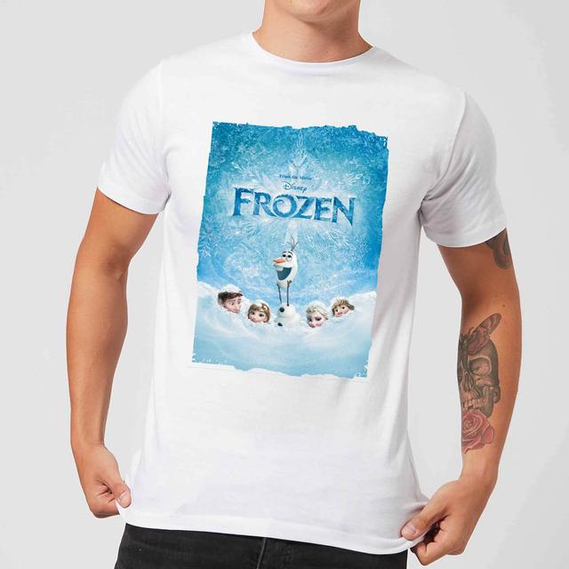 Disney Frozen Snow Poster Men's T-Shirt - White - XL on Productcaster.