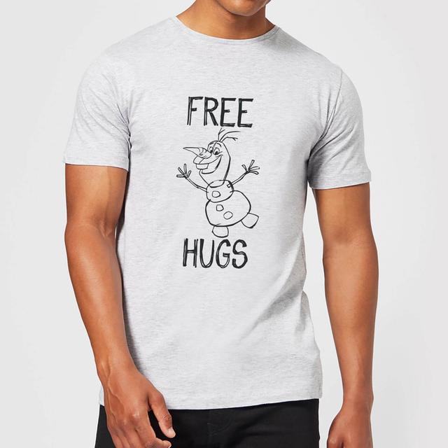 Die Eiskönigin Olaf Free Hugs Herren T-Shirt - Grau - XS on Productcaster.