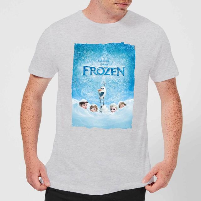 Die Eiskönigin Snow Poster Herren T-Shirt - Grau - M on Productcaster.