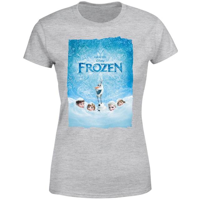 Die Eiskönigin Snow Poster Damen T-Shirt - Grau - XXL on Productcaster.