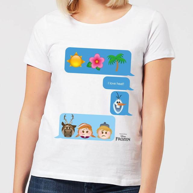 Camiseta Disney Frozen I Love Heat - Mujer - Blanco - L - Blanco on Productcaster.