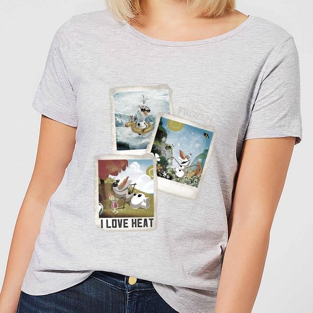 Die Eiskönigin Olaf Polaroid Damen T-Shirt - Grau - 4XL on Productcaster.