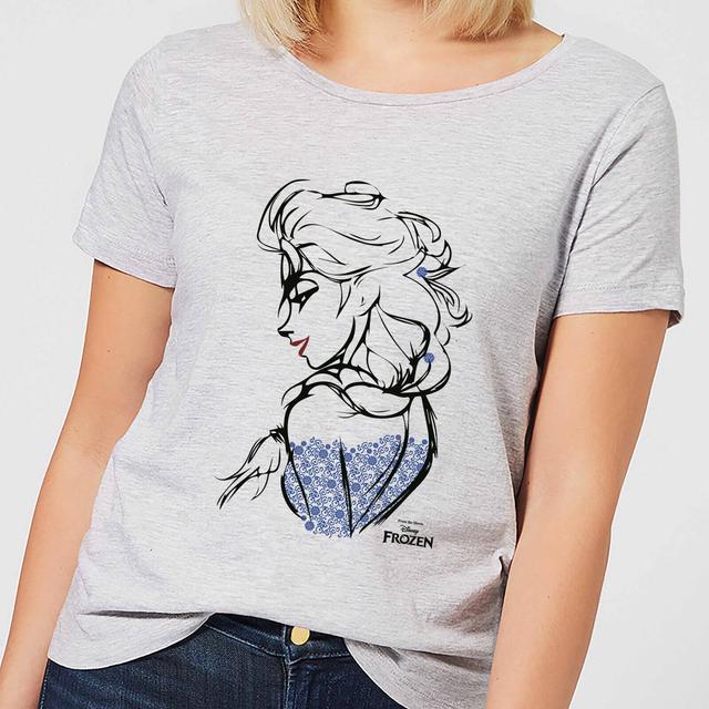 Camiseta Disney Frozen Elsa Sketch - Mujer - Gris - 4XL on Productcaster.