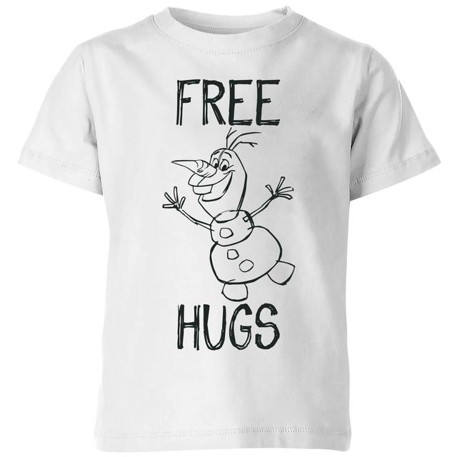 Disney Frozen Olaf Free Hugs Kids' T-Shirt - White - 3-4 Years on Productcaster.