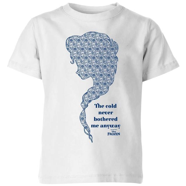 Die Eiskönigin The Cold Never Bothered Me Anyway Kinder T-Shirt - Weiß - 5-6 Jahre on Productcaster.