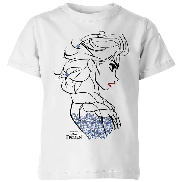 Camiseta Disney Frozen Elsa Sketch - Niño - Blanco - 7-8 años on Productcaster.