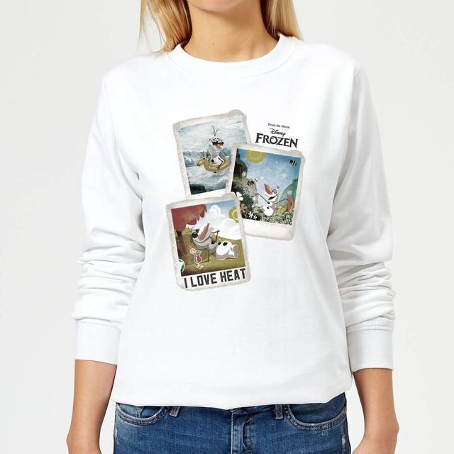 Sudadera Disney Frozen Olaf Polaroid - Mujer - Blanco - S - Blanco on Productcaster.