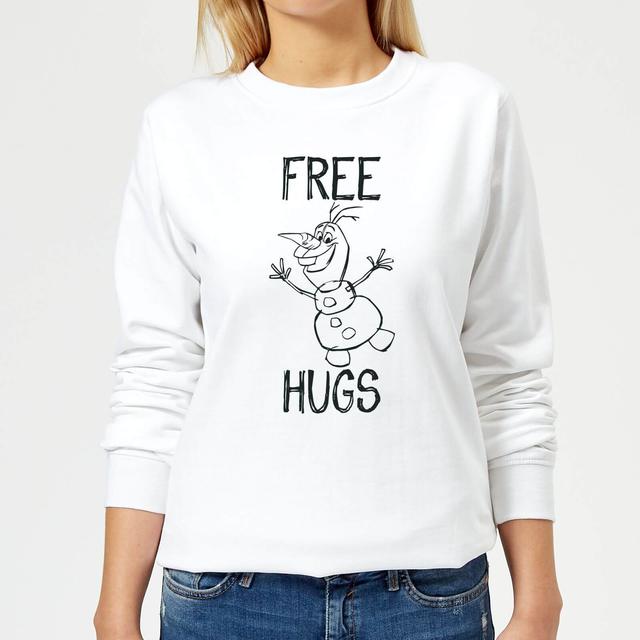 Sudadera Disney Frozen Olaf Free Hugs - Mujer - Blanco - S on Productcaster.