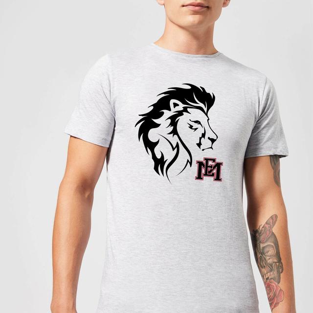 East Mississippi Community College Lion Head and Logo Men's T-Shirt - Grey - L on Productcaster.