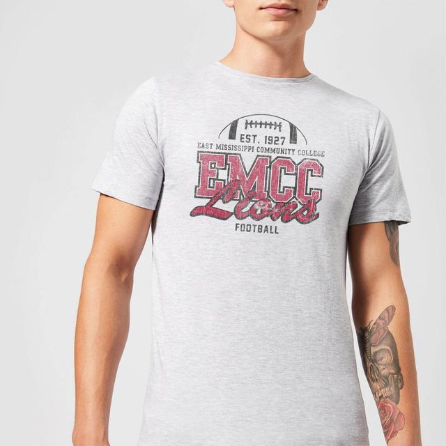 East Mississippi Community College Lions Distressed Men's T-Shirt - Grey - XS - Grau on Productcaster.