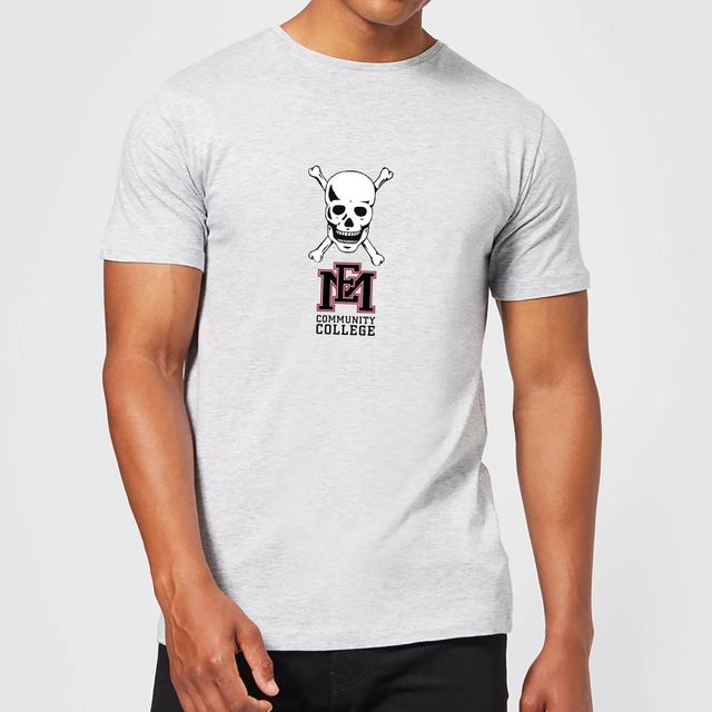 East Mississippi Community College Skull and Logo Men's T-Shirt - Grey - XL on Productcaster.