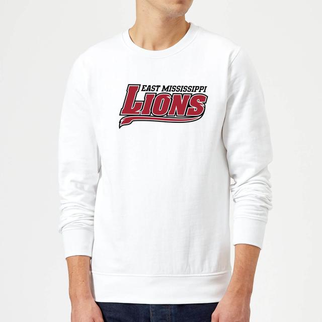 East Mississippi Community College Lions Script Logo Sweatshirt - White - S on Productcaster.