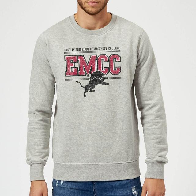 East Mississippi Community College Lions Distressed Sweatshirt - Grey - S - Grå on Productcaster.