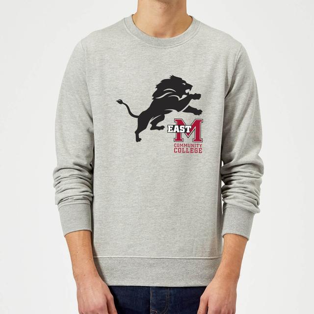 East Mississippi Community College Lion and Logo Sweatshirt - Grey - L - Grey on Productcaster.