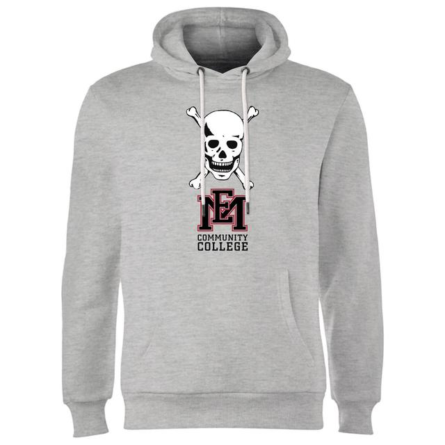 East Mississippi Community College Skull and Logo Hoodie - Grey - XL on Productcaster.