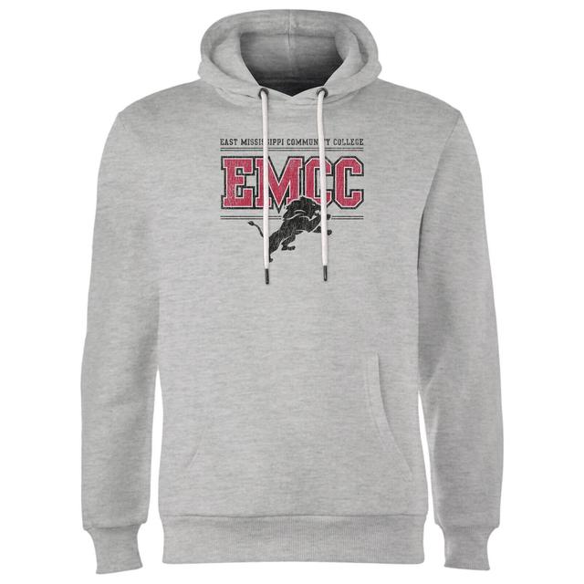 East Mississippi Community College Lions Distressed Hoodie - Grey - S - Grau on Productcaster.