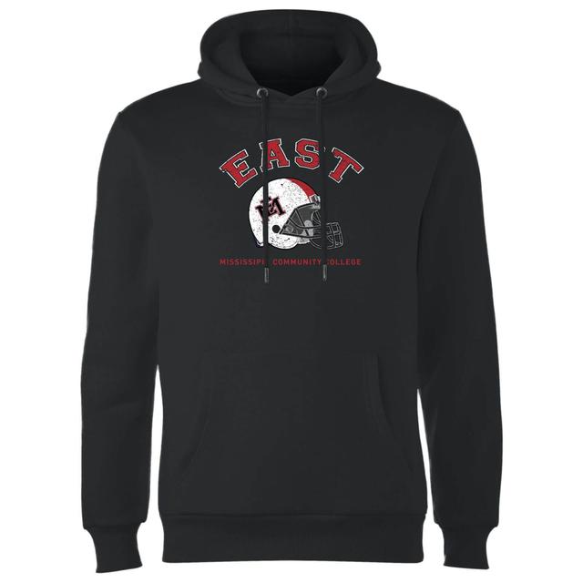 East Mississippi Community College Helmet Hoodie - Black - L on Productcaster.