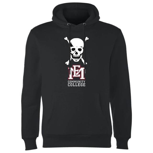 East Mississippi Community College Skull and Logo Hoodie - Black - XXL on Productcaster.