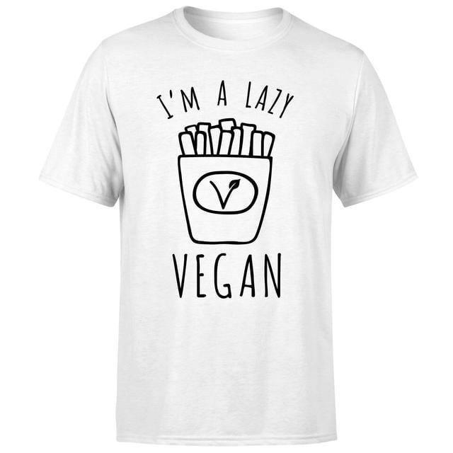 Lazy Vegan Herren T-Shirt – Weiß - XXL - Weiß on Productcaster.