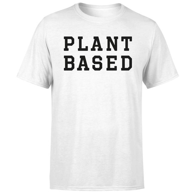 Plant Based Herren T-Shirt – Weiß - 5XL - Weiß on Productcaster.