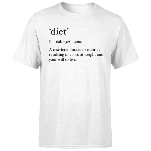 Dictionary Diet Herren T-Shirt – Weiß - M - Weiß on Productcaster.