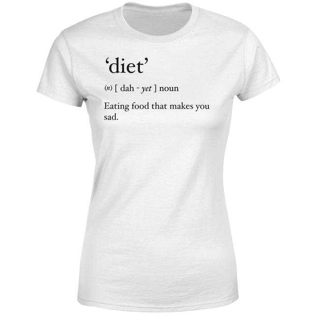 Dictionary Diet Frauen T-Shirt - Weiß - XL - Weiß on Productcaster.