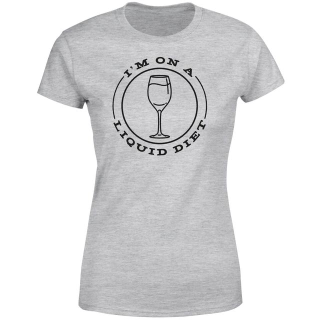 Liquid Diet Wein Frauen T-Shirt - Grau - 5XL - Grau on Productcaster.