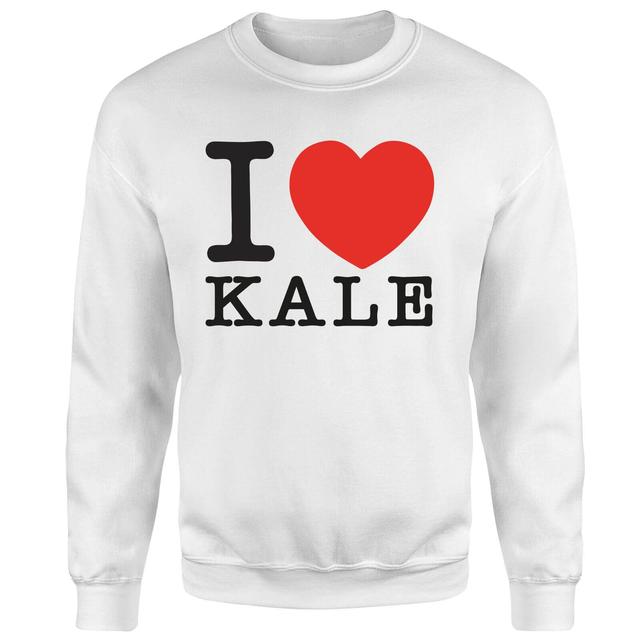 I Heart Kale Sweatshirt - White - L - Weiß on Productcaster.