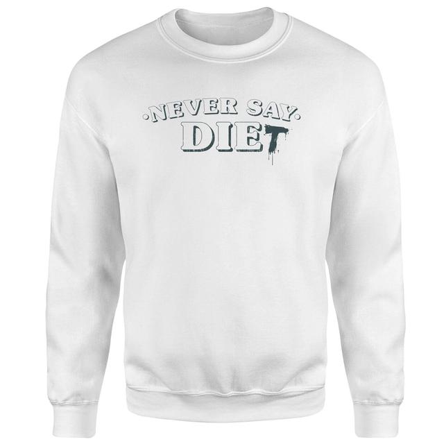 Never Say Die-t Sweatshirt - White - L - Weiß on Productcaster.