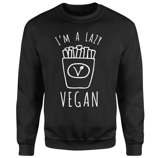 Lazy Vegan Sweatshirt - Black - S - Schwarz on Productcaster.