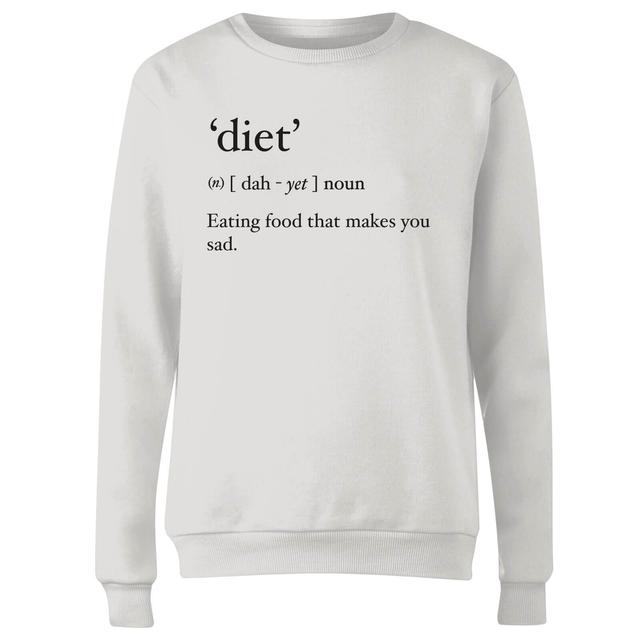 Dictionary Diet Women's Sweatshirt - White - XL - Weiß on Productcaster.