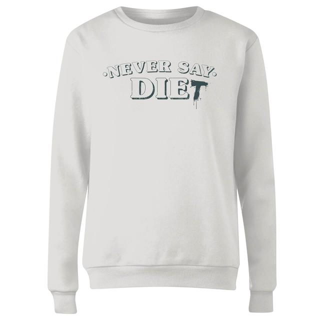 Never Say Die-t Women's Sweatshirt - White - XL - Weiß on Productcaster.