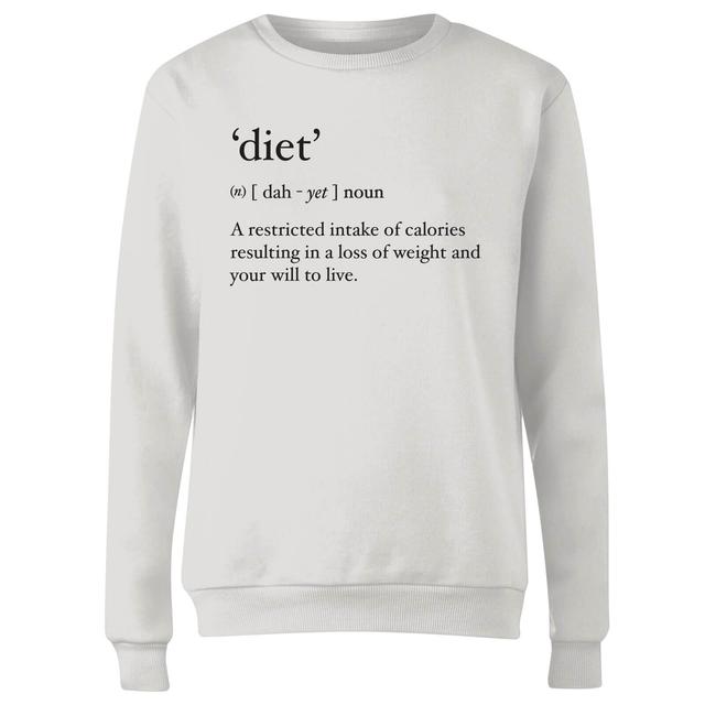 Dictionary Diet Women's Sweatshirt - White - XS - Weiß on Productcaster.