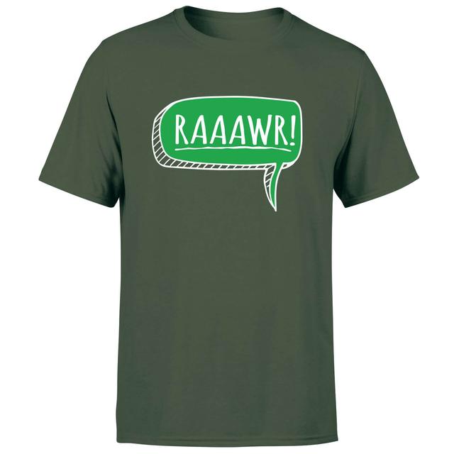 Raaawr Men's T-Shirt - Forest Green - L - Forest Green on Productcaster.